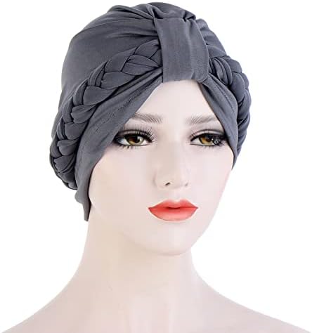 Kadın Örgü Türban Şapka Kanser Kap Saç Bonesi başörtüsü Yıkanmış Düşük Profilli Pamuk ve Denim beyzbol şapkası