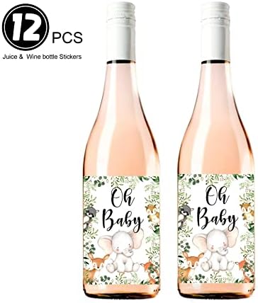 Oh Bebek Duyuru Şarap Etiket Etiket, Bebek Ortaya şampanya şişesi Etiket Hediye Seti Bebek duş dekorasyonu Malzemeleri