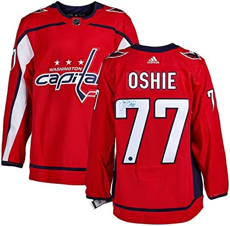 TJ Oshie Washington Capitals İmzalı Adidas Forması-İmzalı NHL Formaları