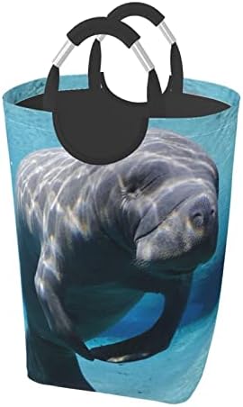 Sevimli Deniz Hayvanı Kirli Giysiler Paketi, Katlanabilir, Saplı, Banyo Dolabı İçin Uygun Ev Depolama