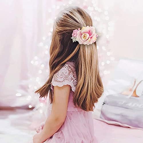 LARIAU Çiçek Saç Tarak Kızlar için Sevimli Simülasyon Çiçek Saç Tokası Çocuklar için Giyinmek saç aksesuarları Sahne