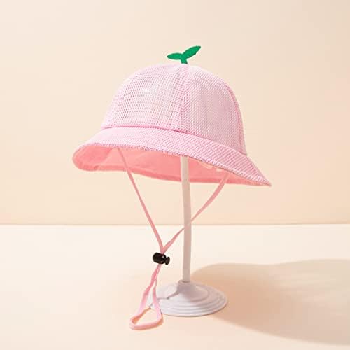 Erkek bebek Kız güneş şapkası Açık plaj şapkası Geniş Ağızlı Güneş Bebek güneş şapkası Kap Örgü Nefes Sevimli Kova