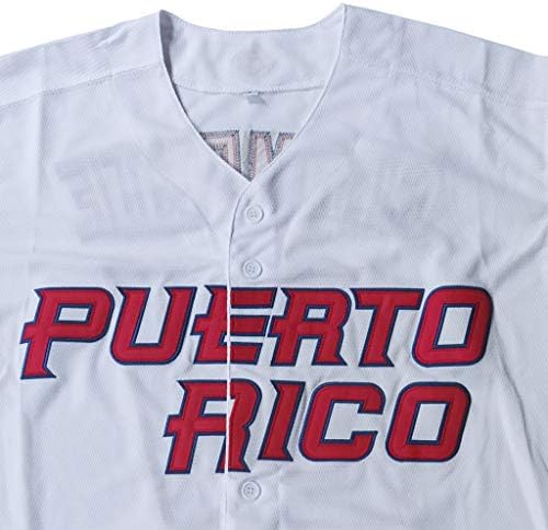 Kekambas 21 Roberto Clemente Porto Riko Dünya Oyunu Klasik Erkek Beyzbol Forması Dikişli