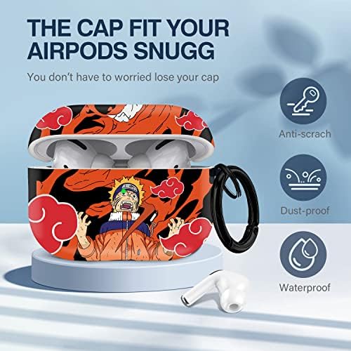 Maxjoy Airpods Pro Kılıf, Anime Karikatür Sevimli Tasarım Serisi Apple Airpod Pro Kılıf Kapak Havaalanları için Pro