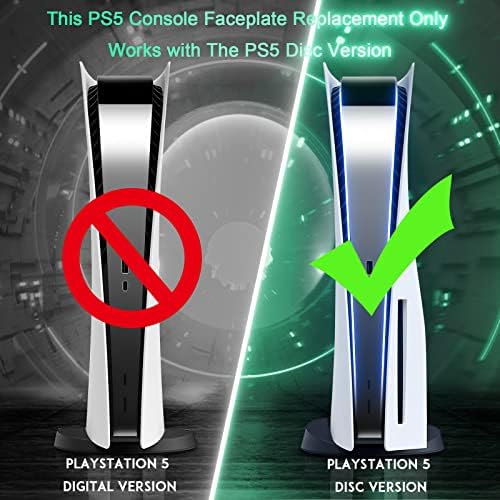 SIKEMAY PS5 Disc Edition için Soğutma Menfezli Kapak Plakaları ve Disc Edition için PS5 Konsol Kapak Plakaları