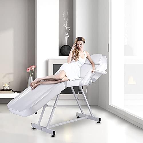 ZSEDP 75 190x84x78 cm Ayarlanabilir güzellik yatağı Güzellik Salonu SPA masaj yatağı Dövme Sandalye Beyaz