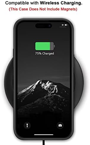 TENDLİN ile Uyumlu iPhone 14 Pro Durumda Ahşap Tahıl Karbon Fiber Doku Tasarım Deri Hibrid İnce Kılıf Siyah