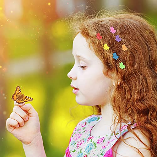 50 Adet Pembe Küçük Saç Klipleri Kadınlar Kızlar için Mini Sevimli Kelebek Çiçek Yıldız Deniz Kabukları Çene pençe