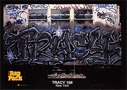 Tracy 168 ticaret kartı (Grafiti Sanatçısı, New York City, Bombalama, Vahşi Tarz) 1991 Rap Paketi Durdurulamaz Çıkartmalar