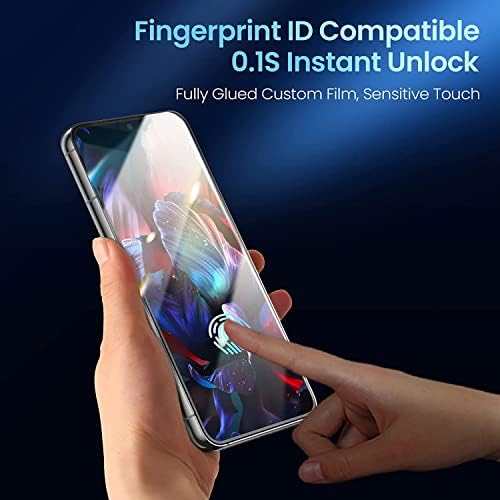 Suzii [2 Paket]Samsung Galaxy S23 Artı 5G S23 + Gizlilik Ekran Koruyucu Temperli Cam Destek Parmak İzi Kilidini, Anti-Casus