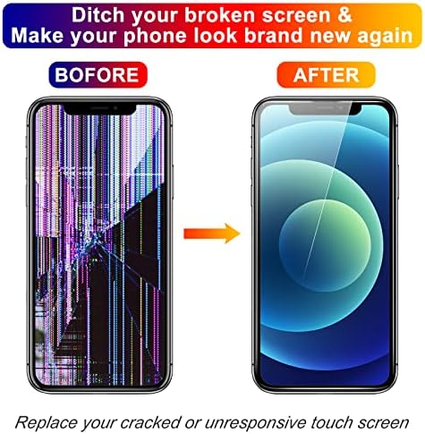iPhone 12 / iPhone 12 Pro için Ekran (A2341, A2406, A2407, A2408) Ekran Değiştirme 6.1 ' 3D Dokunmatik LCD Komple
