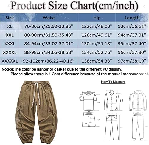 MIASHUI Erkek 10 Erkek Sonbahar ve Kış Gevşek Pantolon Rahat Düz Renk Cep Geniş Bacak Pantolon Moda Kalın Pantolon