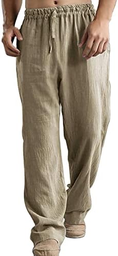 MIASHUI Pantolon Dipleri Pantolon Spor Yıkanmış Rahat Gevşek Pamuklu erkek Nefes Pantolon Cep erkek Pantolon eşofman