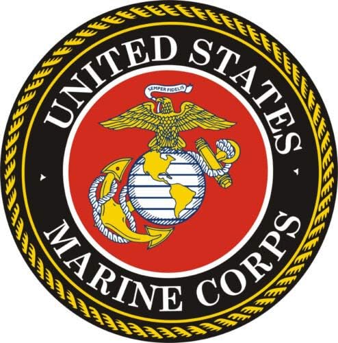 United States Marine Corp-Sticker Graphic-Pencereler, Arabalar, Kamyonlar için Otomatik, Duvar, Dizüstü Bilgisayar,