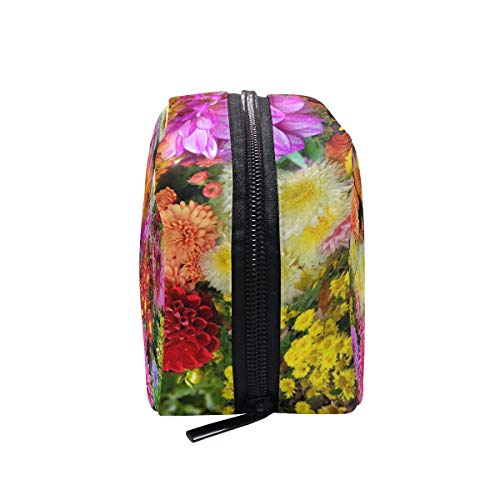 Unicey Bahçe Çiçekleri Makyaj Çantaları Taşınabilir Tote Kozmetik Çantası Seyahat kozmetik düzenleyici makyaj çantası
