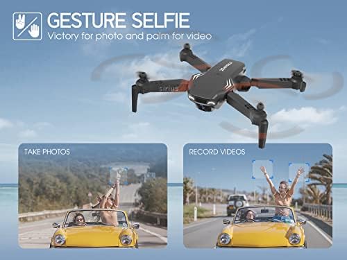 heygelo S90 Drones ile Kamera Yetişkinler için, 1080 P HD Mini FPV Drone Çocuklar Başlayanlar için, Katlanabilir rc