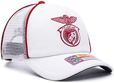 Fan Mürekkep Benfica 'Cali Günü' Kamyon Şoförü Tarzı Ayarlanabilir Snapback Şapka / Kap Beyaz