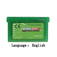 ROMGame 32 Bit El Konsolu video oyunu Kartuş Kart Megaman Savaş Ağı 5 Takım Protoman İngilizce Dil Ab Versiyonu Yeşil