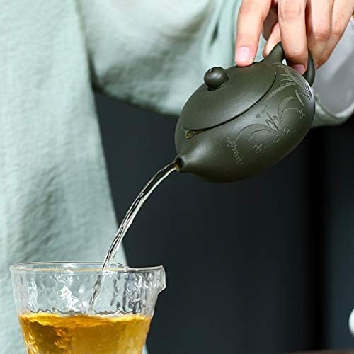 WİONC Kung Fu çay demlik Mor kil Xishi demlik el yapımı su ısıtıcısı çay seti hediyeler 170 ml