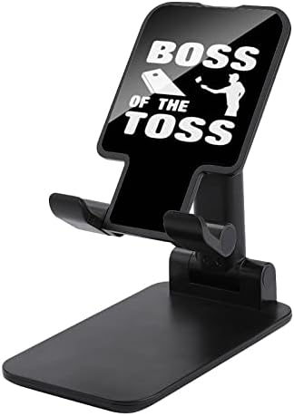 Patron Toss Cornhole Katlanabilir cep telefon standı Ayarlanabilir tablet tutucu yuvası Ev Ofis Masaüstü Siyah Tarzı