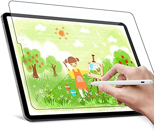 PixelRo 2-Pack Paperfeel Ekran Koruyucu için iPad, Apple Kalem ile Uyumlu, Çizim, Yazma, Not alma, Parlama Önleyici
