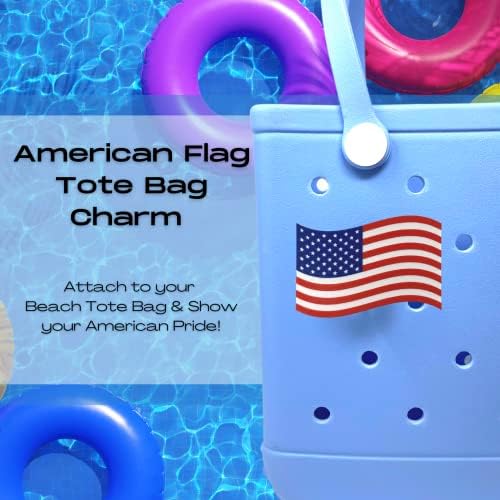 Boglets-ABD Bayrağı Takılar - Vatanseverliği Sergilemek için Dekoratif Takılar-Bogg Çantaları, Simply Southern ve