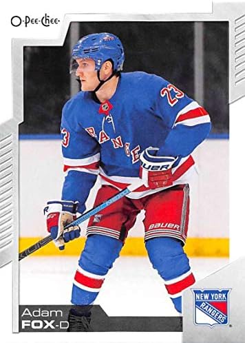 2020-21 O-Pee-Chee 471 Adam Fox New York Rangers NHL Hokey Ticaret Kartı