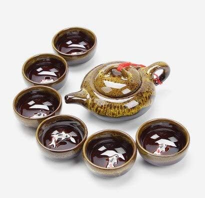 7 adet çay takımları Zarif Seladonlar çay seti Dahil 6 Bardak 1 demlik Marka Zarif Seti Kung Fu çay bardağı Benzersiz