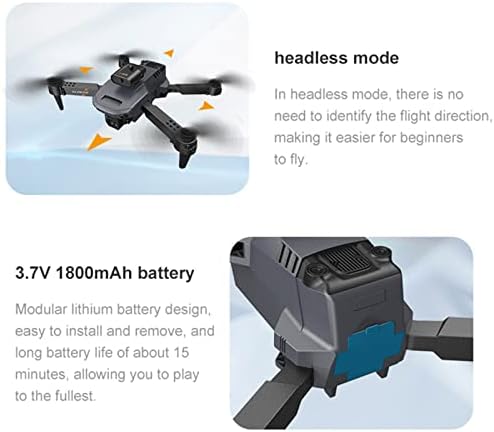 Kya0q3 Drone ile Çift Hd FPV Kamera Uzaktan Kumanda Oyuncak Hediyeler için Erkek Kız İrtifa Tutun Başsız Modu Bir