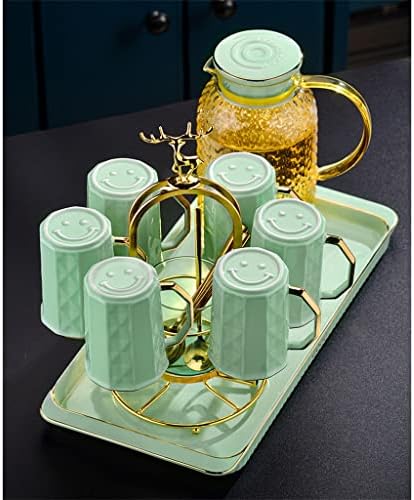N / A Su Bardağı Seti Öğleden Sonra Çay çay seti Su Seti Ev Oturma Odası Nordic Seramik çay bardağı Çiçek Demlik (Renk: