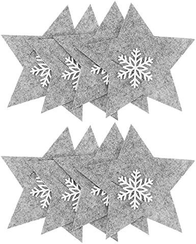 PRETYZOOM 32 adet Noel Gümüş Noel Sofra Tutucu Noel çatal bıçak kabı Noel Sofra Tutucular Cepler Yıldız