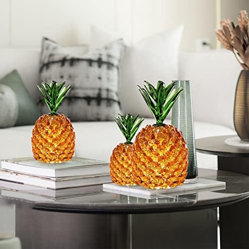 Ev Dekorasyon Kristal Ananas Süsler Ananas Sundurma Şarap Dolabı Yapay Kristal Yaratıcı Hediye Örgü Süsleme