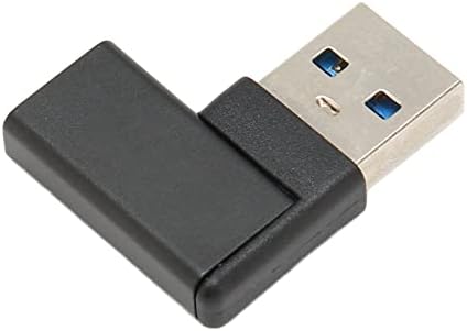 Jopwkuin Sağ Açı USB USB C Adaptörü, konnektör Küçük 90 Derece USB3.0 A USB C Adaptörü Siyah Tak ve Çalıştır Dizüstü