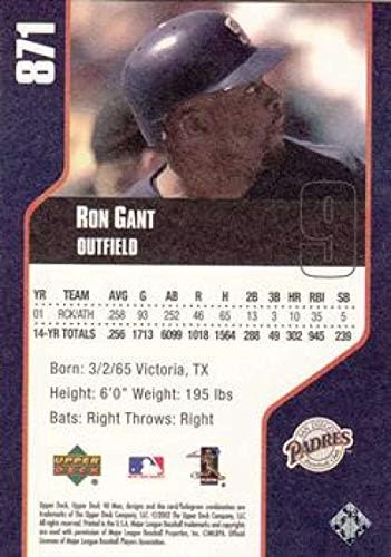 2002 Üst Güverte 40 Kişilik 871 Ron Gant San Diego Padres MLB Beyzbol Kartı NM-MT