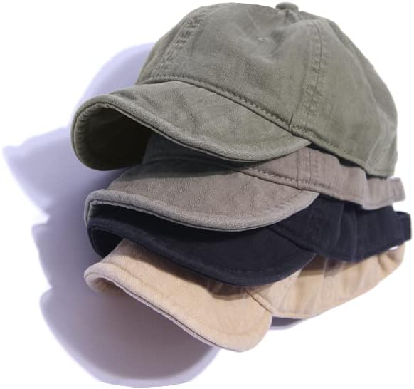 Retro Kısa Ağız Kap gündelik giyim Ayarlanabilir güneş şapkası Yumuşak Ağız beyzbol şapkası Yıkanmış yapmak için Eski
