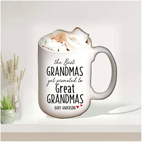 Kişiselleştirilmiş En iyi Büyükanneler Büyük Büyükannelere Terfi Ediyor Hamilelik Duyurusu, Büyük Büyükanneye Hamilelik