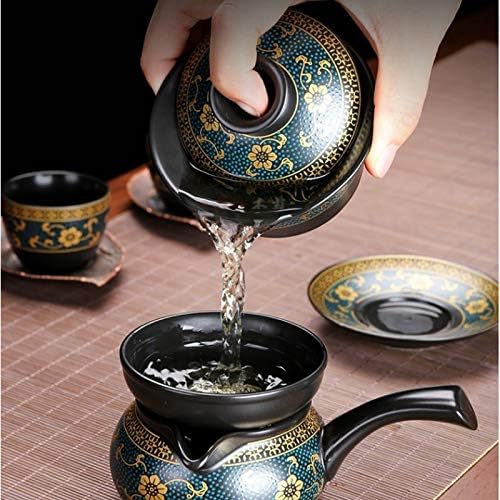 LKYBOA çay takımları Seramik Kung Fu Çay Seti Çay Fincanı Porselen Servis Gaiwan çay fincanları Kupa Çay Töreni Demlik