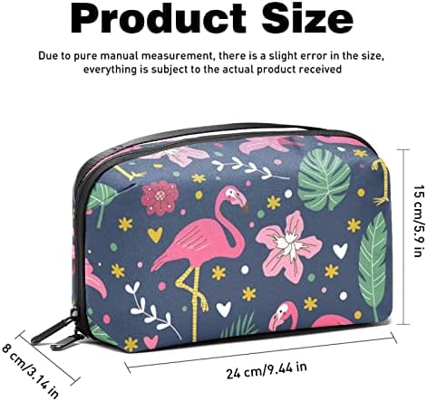 Makyaj çantası Seyahat Çantası, Suya dayanıklı Makyaj kozmetik çantası Seyahat Organizatör Aksesuarları, Flamingo