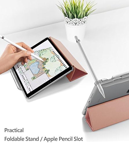 iPad Air 3 Kılıf (10,5 inç, 2019), iPad Pro 10,5 Kılıf, Kalem Tutuculu Şiirsel Akıllı Kapak, Esnek Yumuşak Şeffaf