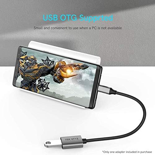 Tek Styz USB-C USB 3.0 Adaptörü Çalışır Samsung Galaxy Tab için A7 10.4 (2020) OTG Tipi-C/PD Erkek USB 3.0 Dişi Dönüştürücü.