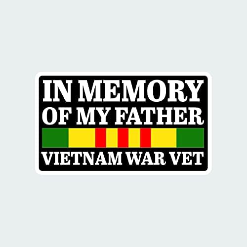 bellek Vietnam Veteran Sticker Çıkartma Kendinden Yapışkanlı Askeri Oğlu Kızı Babam Veteriner 6.00 Geniş