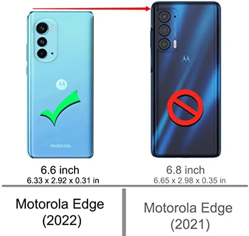 Osophter Motorola Edge 2022 için Kılıf,Moto Edge 2022 Kılıf ile 2 adet Ekran Koruyucu Şok Emme Esnek TPU Kauçuk Koruyucu