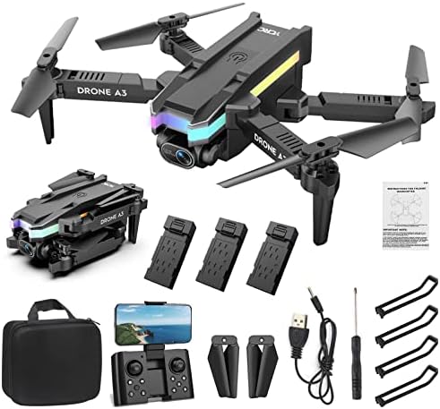 VALSEEL Drone ile Çift 4 K HD FPV Kamera Uzaktan Kumanda Oyuncaklar Doğum Günü Hediyeleri için Erkek Kız ile Bir Anahtar
