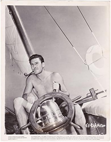 Errol Flynn yatta yelken 8 x 10 inç fotoğraf
