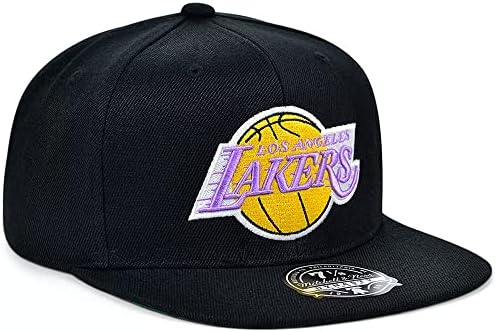 Mitchell & Ness Los Angeles Lakers Temel Hanedanı Gömme Şapka Kap-Siyah