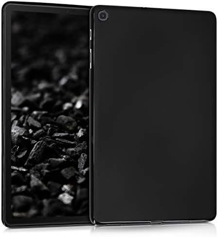 kwmobile TPU silikon kılıf Samsung Galaxy Tab ile Uyumlu A 10.1 (2019) - Kılıf Yumuşak Esnek Şok Emici Kapak - Siyah