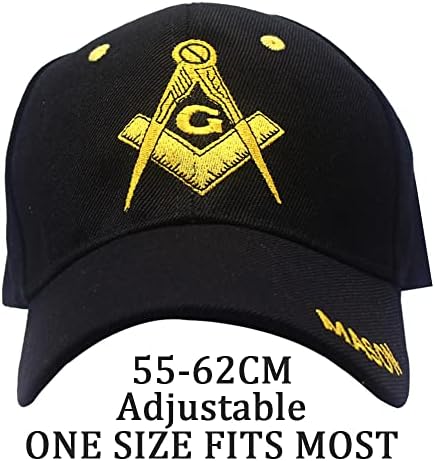 Mason Mason İşlemeli Beyzbol Şapkası Masonik Köşkü Kraliyet Ayarlanabilir 3D Nakış Şapka