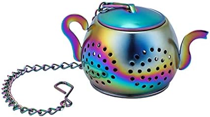 Guolarızı Makinesi Çay Bölmesi Çelik Demlik Şeklinde Kaçak Çay Paslanmaz Yaratıcı Çay Mutfak,Yemek ve Bar (Çok Renkli,