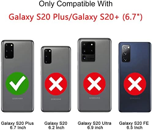 Galaxy S20 Artı Kılıf Galaxy S20 + samsung kılıfı Galaxy S20 Artı 5G Durumda Askeri Damla Darbeye Dayanıklı Zırh Ağır