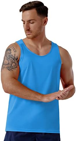 CQC erkek Kolsuz Gömlek Spor Egzersiz Koşu Hızlı Kuru Tank Top Plaj Yüzmek Kas Atletik Gömlek